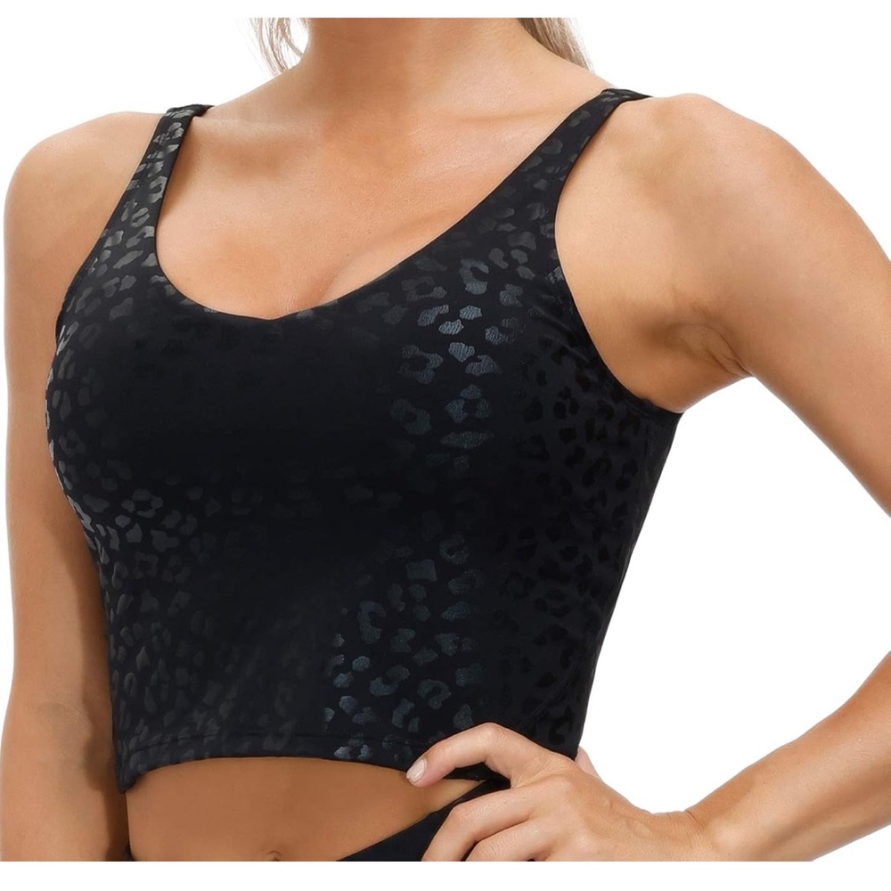 THE GYM PEOPLE Womens' Sports Bra Longline Wirefree Padded with Medium Support